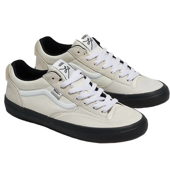 Vans Lizzie Low Shoes - Vintage White/Black - Picture 1 of 5